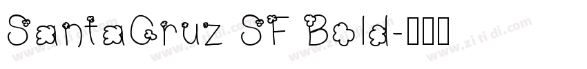 SantaCruz SF Bold字体转换